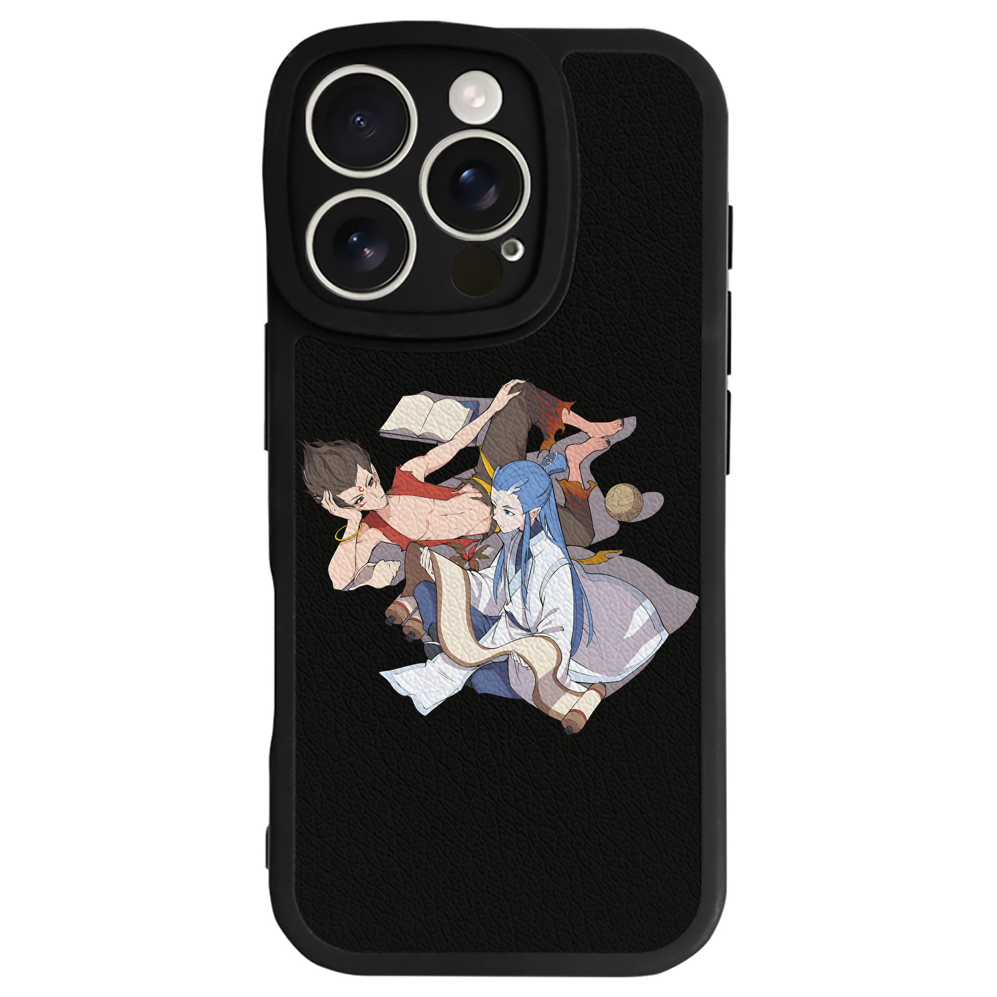 （画像用） Ne Zha 2 ナタ 魔童の大暴れ 【iPhone 16シリーズ対応】シリコンスマホケース（レザー調） 材質：シリコン